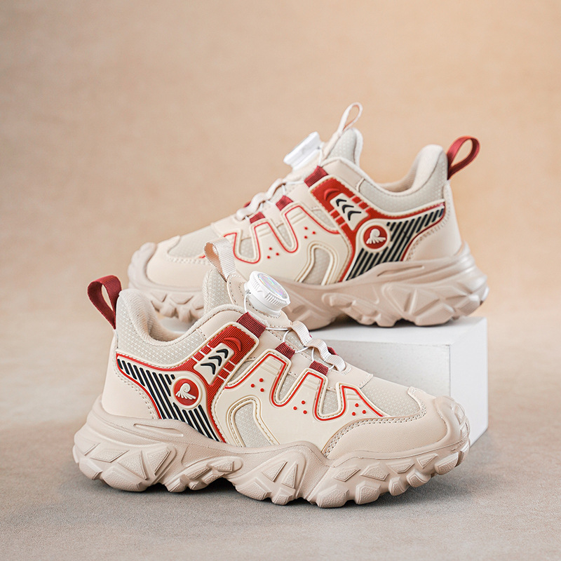 Unisex bērnu sporta kurpes ar fleece oderi, augšdaļa no mākslīgās ādas, MD zole, pagriežama sprādze