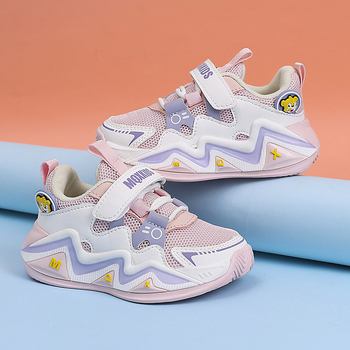 Παιδικά παπούτσια για νήπια με αντιολισθητική μαλακή σόλα, αναπνεύσιμη επάνω με δίχτυ, ελαφριά, Velcro κούμπωμα, για 12–36 μηνών