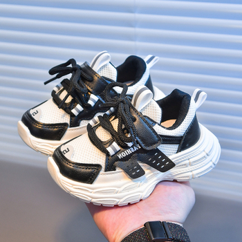 Παιδικά παπούτσια σε στυλ dad shoes – ελαφριά, αναπνέοντα, με Velcro, καουτσούκ σόλα, αντιολισθητικά, για 1–6 ετών, άνοιξη-φθινόπωρο