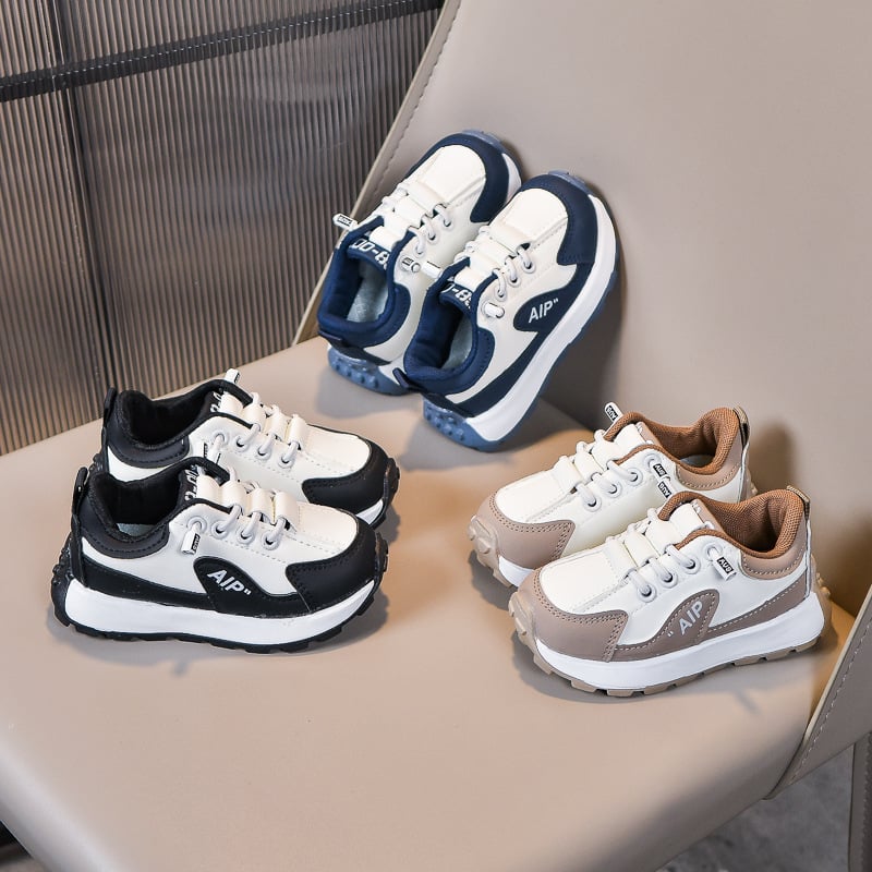 Bērnu platformas kedas no Ultrafilm ādas, elastīga aizdare, gumijas zole, elpojošas un pretslīdēšanas, 1–6 gadi