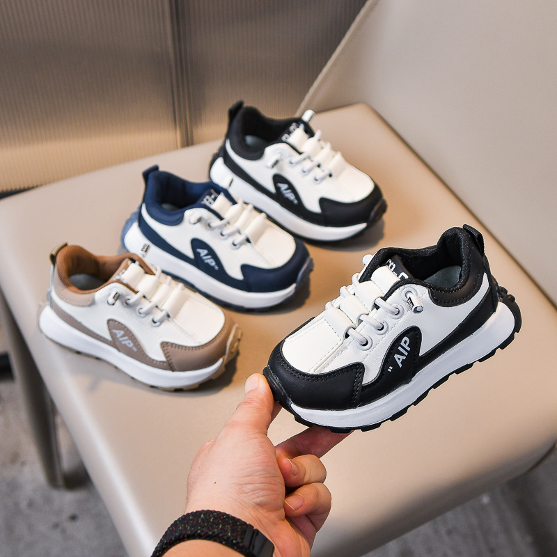 Bērnu platformas kedas no Ultrafilm ādas, elastīga aizdare, gumijas zole, elpojošas un pretslīdēšanas, 1–6 gadi