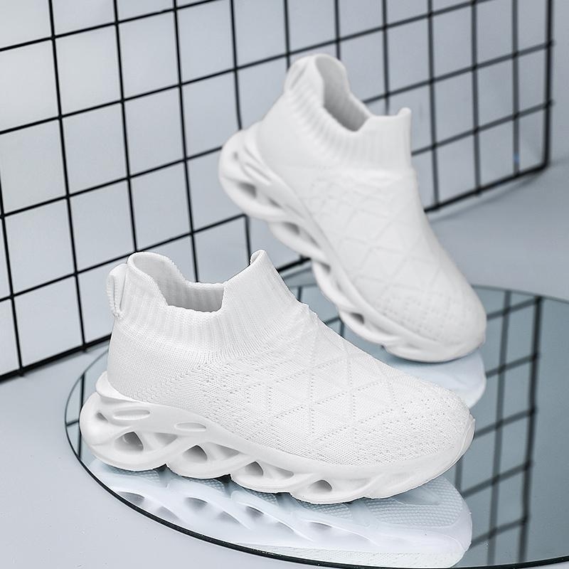 Adidași slip-on unisex cu partea superioară din țesătură, talpă EVA respirabilă și branț EVA pentru primăvară