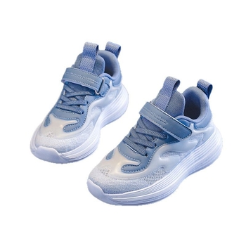 Αναπνεόμενα παιδικά αθλητικά παπούτσια με δίχτυ, unisex, επάνω μέρος από τεχνητό δέρμα, κατάλληλα για άνοιξη και φθινόπωρο, 4–16 ετών