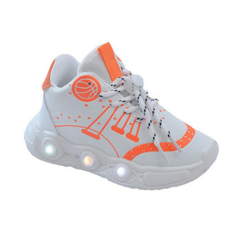 Unisex παιδικά παπούτσια LED με αισθητήρα, υφασμάτινο πάνω μέρος, σόλα EVA, αναπνέοντα και ελαφριά