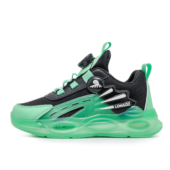 Παιδικά παπούτσια με διχτυωτό ύφασμα που αναπνέει, άνω μέρος από συνθετικό δέρμα, ελαφρύς μαλακός πάτος, αντιολισθητική σόλα, κλείσιμο με περιστρεφόμενη αγκράφα, Άνοιξη 2025