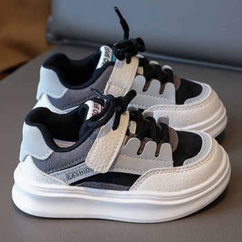 Παιδικά εσωτερικά αθλητικά παπούτσια με Velcro, διαπερατά και ελαφριά, πάνω μέρος συνθετικό δέρμα, σόλα PVC, για ηλικίες 1–3 ετών