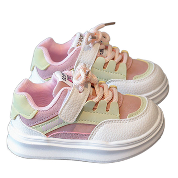 Παιδικά εσωτερικά αθλητικά παπούτσια με Velcro, διαπερατά και ελαφριά, πάνω μέρος συνθετικό δέρμα, σόλα PVC, για ηλικίες 1–3 ετών