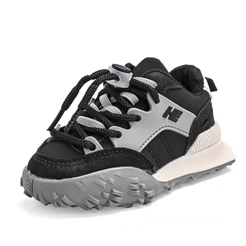 Παιδικά Παπούτσια για Νήπια και Παιδιά – Διαπνέον PU Άνω μέρος, Κούμπωμα με Πόρπη, Ελαφριά, Άνοιξη και Φθινόπωρο, Μοντέρνο σχέδιο με γράμματα