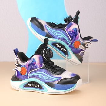 Παιδικά παπούτσια μπάσκετ – αναπνεύσιμο επάνω με διχτυωτό υλικό, ελαφριά κατασκευή, EVA σόλα με απορρόφηση κραδασμών και αντιολισθητική πρόσφυση, για ηλικίες 4–16