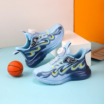 Παιδικά Αθλητικά Παπούτσια από Δίκτυο με Περιστρεφόμενη Αγκράφα Κλείσιμο | διαπνοή επάνω από διχτυωτό υλικό, ελαφριά κατασκευή, αντιολισθητική EVA σόλα, ανθεκτικά; για ηλικίες 4–16 ετών; σεζόν: καλοκαίρι, άνοιξη, φθινόπωρο