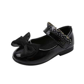 Lányoknak szóló hercegnőcipő Velcro zárás, PU felső rész, gumírozott talp, puha talp, tavasz–ősz