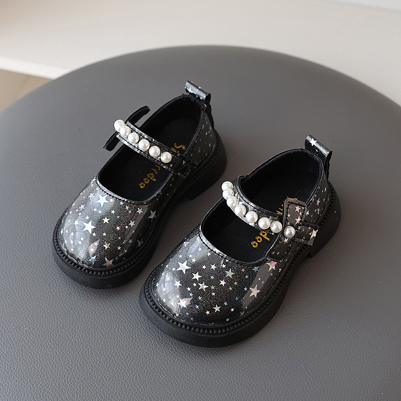 Lányoknak készült bőrcipő Velcro zárással, felső rész microfibér, PU belső talp, gumírozott csúszásmentes talp, 2–6 éveseknek, 2025 tavasz