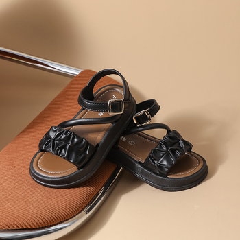 Παιδικά παραθαλάσσια σανδάλια με σχέδιο καρτούν, κλείσιμο Velcro, PVC άνω μέρος και σόλα, αντιολισθητικά, για κορίτσια 1–12 ετών, μάρκα YB, Άνοιξη 2025