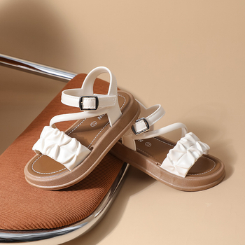 Παιδικά παραθαλάσσια σανδάλια με σχέδιο καρτούν, κλείσιμο Velcro, PVC άνω μέρος και σόλα, αντιολισθητικά, για κορίτσια 1–12 ετών, μάρκα YB, Άνοιξη 2025