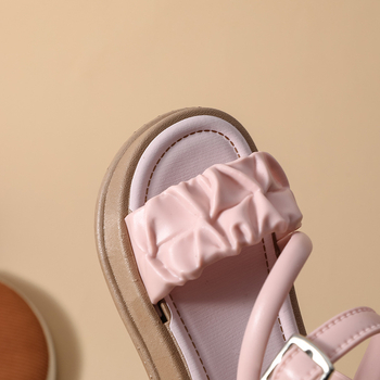 Παιδικά παραθαλάσσια σανδάλια με σχέδιο καρτούν, κλείσιμο Velcro, PVC άνω μέρος και σόλα, αντιολισθητικά, για κορίτσια 1–12 ετών, μάρκα YB, Άνοιξη 2025