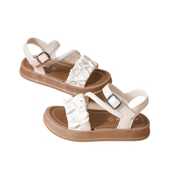 Παιδικά παραθαλάσσια σανδάλια με σχέδιο καρτούν, κλείσιμο Velcro, PVC άνω μέρος και σόλα, αντιολισθητικά, για κορίτσια 1–12 ετών, μάρκα YB, Άνοιξη 2025