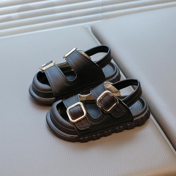 Za dječake retro casual sportske sandale s Velcro remenom, zatvorenog prsta, plažna obuća