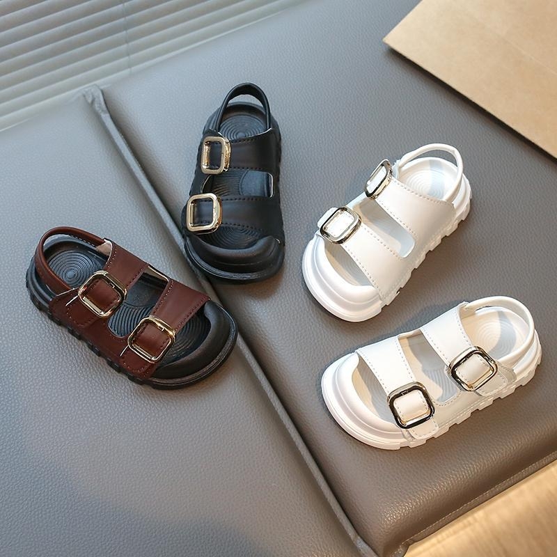 Za dječake retro casual sportske sandale s Velcro remenom, zatvorenog prsta, plažna obuća
