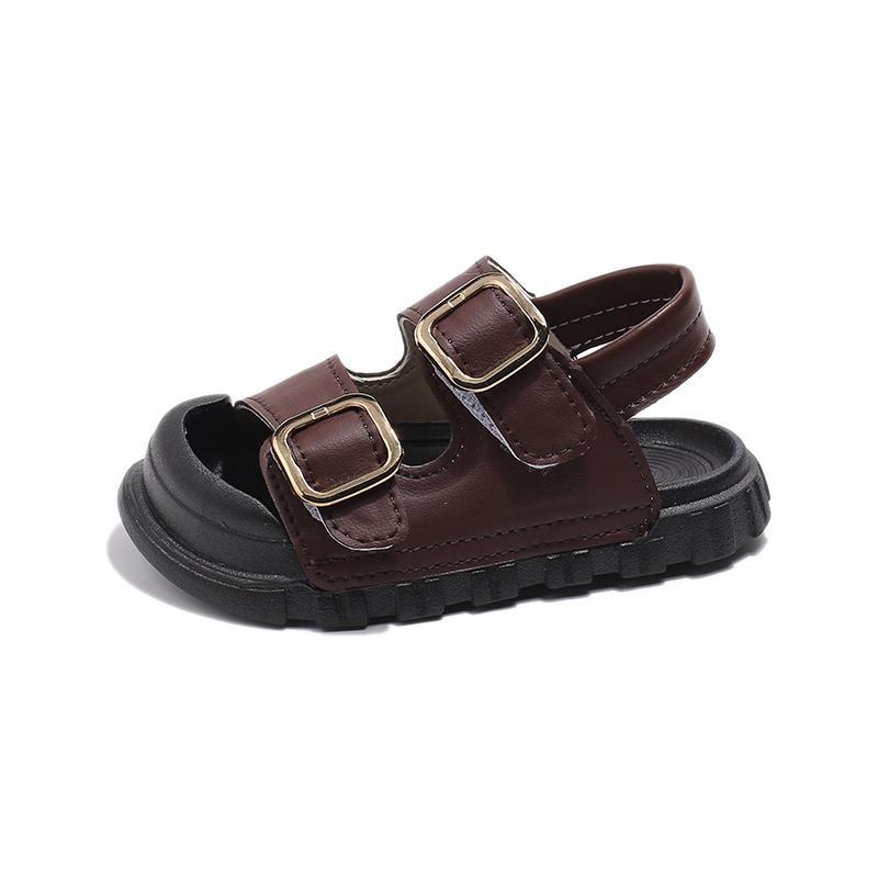 Za dječake retro casual sportske sandale s Velcro remenom, zatvorenog prsta, plažna obuća