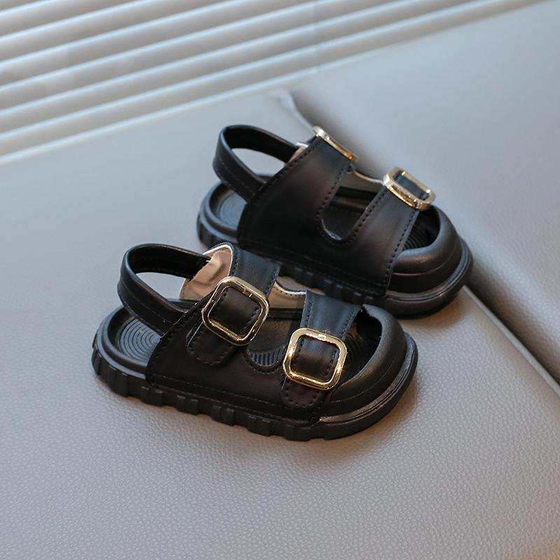 Za dječake retro casual sportske sandale s Velcro remenom, zatvorenog prsta, plažna obuća