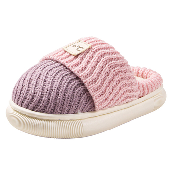 Unisex bērnu kokvilnas čības - ziemas iekšējās kurpes, adītais augšdaļa, PVC zole, pretslīdēšana, sānu šuves, japāņu stils, vecums 4-16 gadi