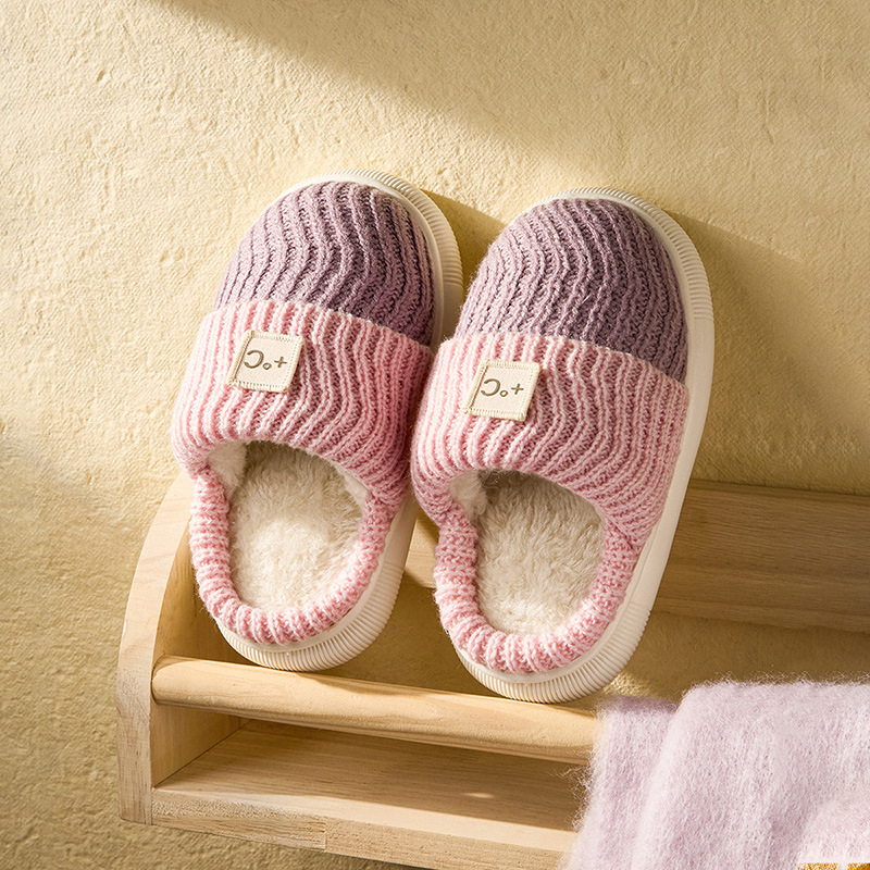 Unisex bērnu kokvilnas čības - ziemas iekšējās kurpes, adītais augšdaļa, PVC zole, pretslīdēšana, sānu šuves, japāņu stils, vecums 4-16 gadi