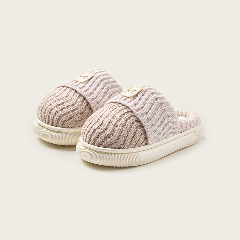 Unisex bērnu kokvilnas čības - ziemas iekšējās kurpes, adītais augšdaļa, PVC zole, pretslīdēšana, sānu šuves, japāņu stils, vecums 4-16 gadi