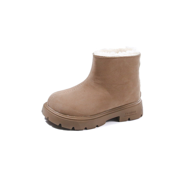 Bērnu ziemas zābaki no mākslīgās ādas, fleece odere, aizmugurē rāvējslēdzējs, ikdienas stils, vecuma grupa 1–12 gadi, ziemas izlaidums 2024