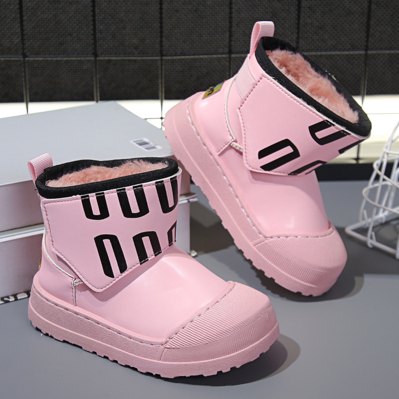 Vaikų žieminiai aulinukai iki kulkšnies iš dirbtinės odos, mergaitėms, 4–16 metų, kasdieninio stiliaus