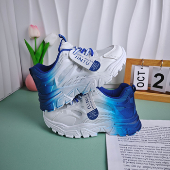 Παπούτσια τύπου dad shoes για παιδιά, επάνω μέρος PU+mesh, σόλα από καουτσούκ, αναπνέοντα, αντιολισθητικά, κατάλληλα για ηλικίες 4–16 ετών