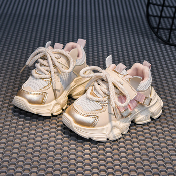 Παιδικά Παπούτσια σε στυλ Dad Shoes | PU επάνω μέρος, Velcro κλείσιμο, καουτσούκ σόλα | Ningqiupi