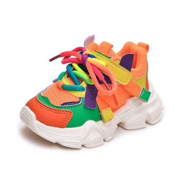 Παιδικά Παπούτσια σε στυλ Dad Shoes | PU επάνω μέρος, Velcro κλείσιμο, καουτσούκ σόλα | Ningqiupi