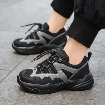 Παιδικά αθλητικά παπούτσια με διχτυωτό πάνω μέρος και συνθετικό δέρμα – διαπνοή, EVA σόλα, παχιά σόλα, ελαστική ζώνη