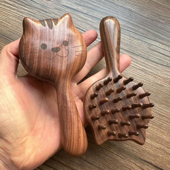 Дървен масажен гребен от палисандрово дърво, Seven Grazing, произход Dongyang, за обикновени потребители