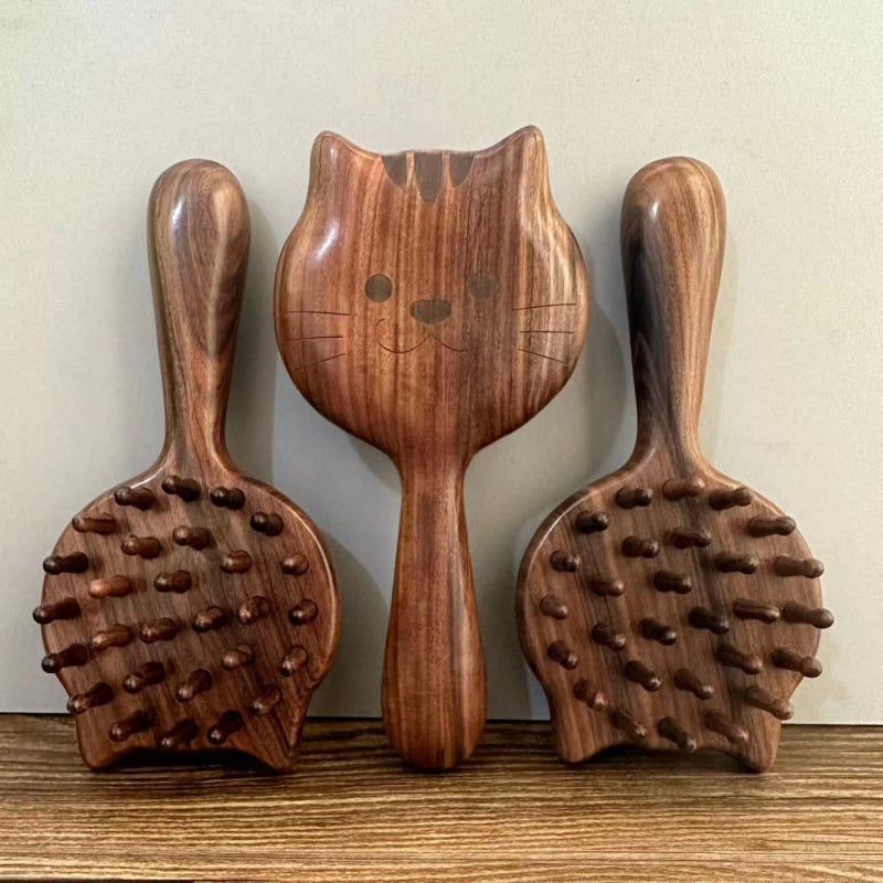 Дървен масажен гребен от палисандрово дърво, Seven Grazing, произход Dongyang, за обикновени потребители