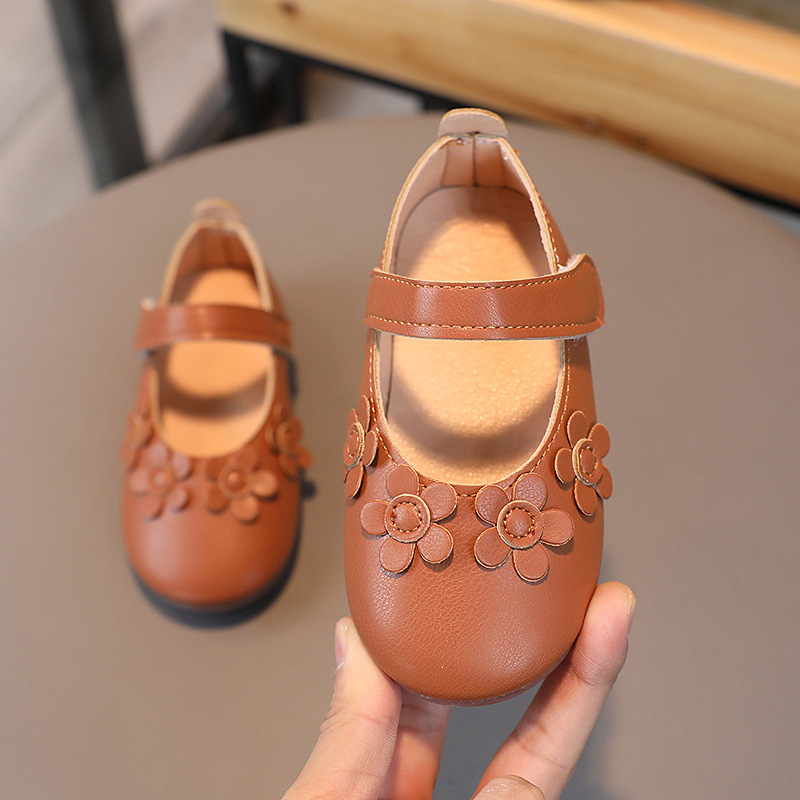 Gyermekeknek készült, légáteresztő PU felső, gumitalpú lábbeli, lányoknak, tavasz–ősz, szabadidő-stílus