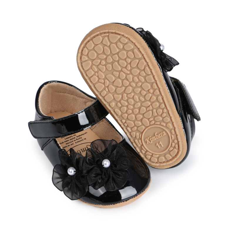 Cipele za bebe 6–12 mjeseci – gumeni potplat, zatvaranje na Velcro, prozračne, protuklizne, stil princeze