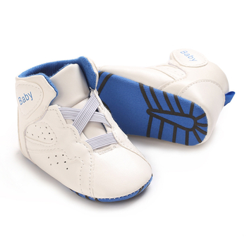 Μωρουδιακά αθλητικά παπούτσια με ψηλό πάνω μέρος, PU επάνω, αντιολισθητική σόλα, ελαστικό κλείσιμο, άνοιξη-φθινόπωρο (12–36 μηνών)