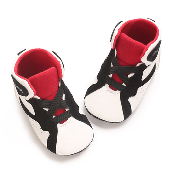 Μωρουδιακά αθλητικά παπούτσια με ψηλό πάνω μέρος, PU επάνω, αντιολισθητική σόλα, ελαστικό κλείσιμο, άνοιξη-φθινόπωρο (12–36 μηνών)