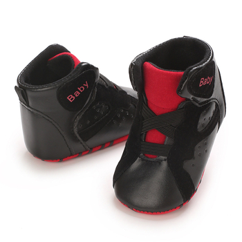 Μωρουδιακά αθλητικά παπούτσια με ψηλό πάνω μέρος, PU επάνω, αντιολισθητική σόλα, ελαστικό κλείσιμο, άνοιξη-φθινόπωρο (12–36 μηνών)
