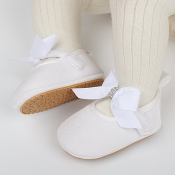 Παπούτσια Πριγκίπισσα για κορίτσια - άνω μέρος από βαμβάκι, συνθετική σόλα, Velcro κλείσιμο, αντιολισθητικά, ηλικία 12–36 μηνών / 24–48 μηνών