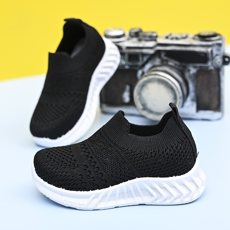 Bērnu elpojošas režģa auduma sporta apavi, bez šņorēm, gumijas zole, vecuma grupa 4–12 gadi, pavasaris–rudens