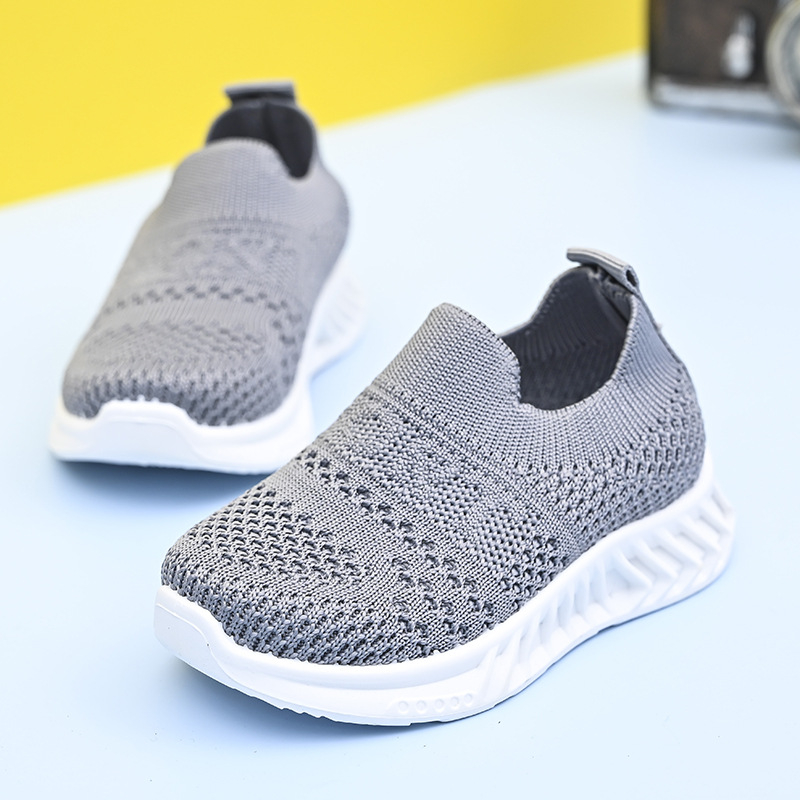 Bērnu elpojošas režģa auduma sporta apavi, bez šņorēm, gumijas zole, vecuma grupa 4–12 gadi, pavasaris–rudens