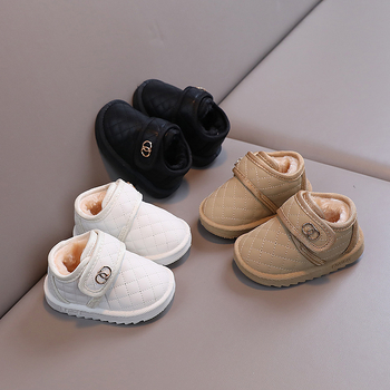 Zīdaiņu ziemas zābaki ar flīsu oderi, ūdensnecaurlaidīgi, gumijas aizdare, Velcro aizdare