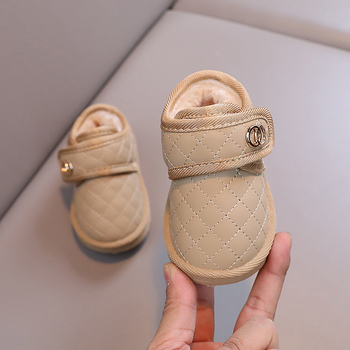 Zīdaiņu ziemas zābaki ar flīsu oderi, ūdensnecaurlaidīgi, gumijas aizdare, Velcro aizdare