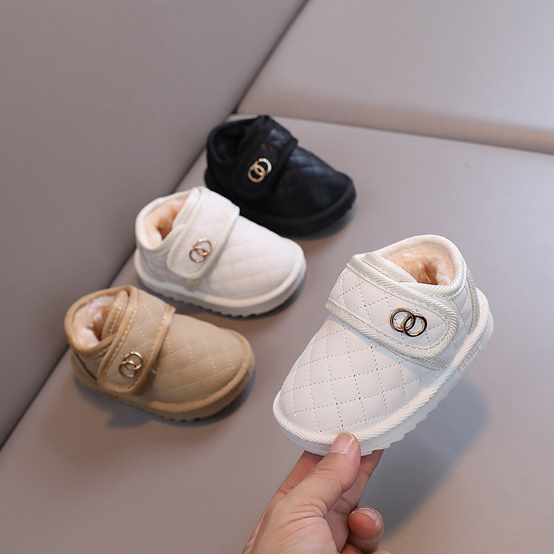 Zīdaiņu ziemas zābaki ar flīsu oderi, ūdensnecaurlaidīgi, gumijas aizdare, Velcro aizdare