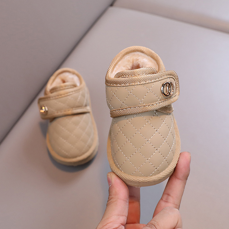 Zīdaiņu ziemas zābaki ar flīsu oderi, ūdensnecaurlaidīgi, gumijas aizdare, Velcro aizdare