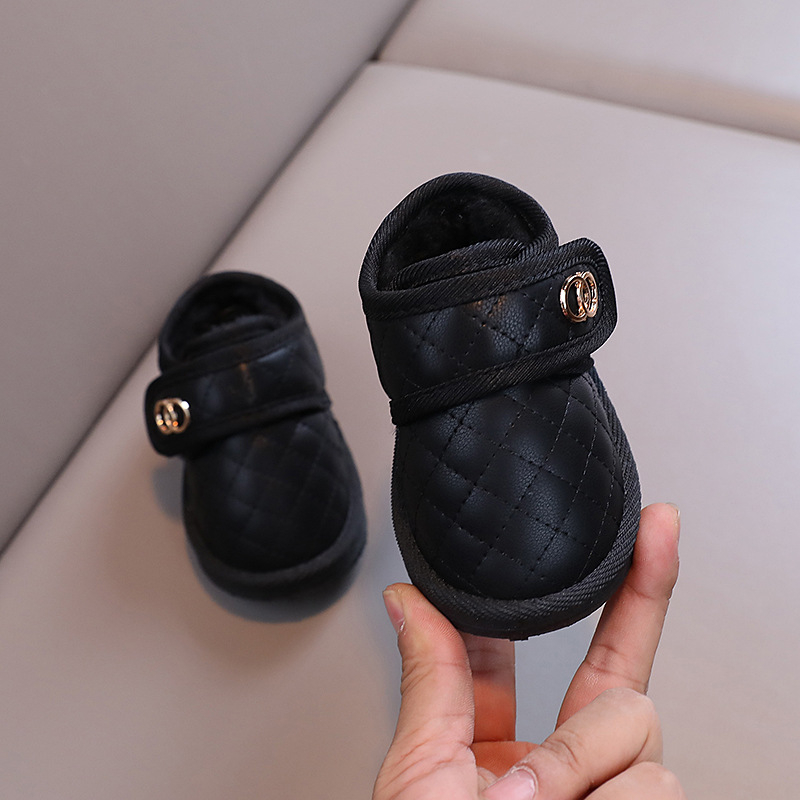 Zīdaiņu ziemas zābaki ar flīsu oderi, ūdensnecaurlaidīgi, gumijas aizdare, Velcro aizdare