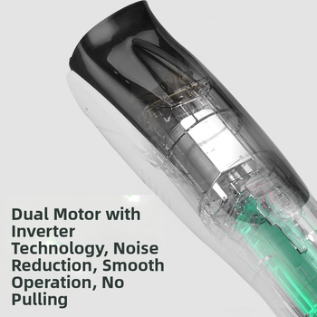 Vaikų plaukų kirpimo mašina - įkraunama, atspari vandeniui, tylus veikimas (keraminis peilis, įmontuota 300–500 mAh baterija, 8–12 val. veikimo laikas)