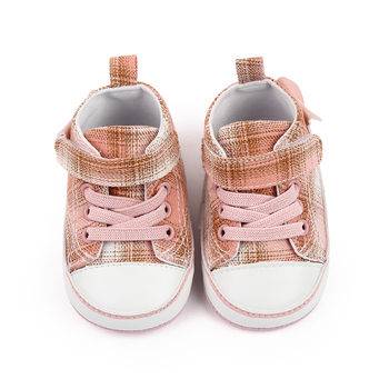 Παπούτσια για νήπια με Velcro κλείσιμο, πάνω μέρος από καμβά βαμβακερό, διαπνέοντα, αντιολισθητικά, ανθεκτικά στη φθορά